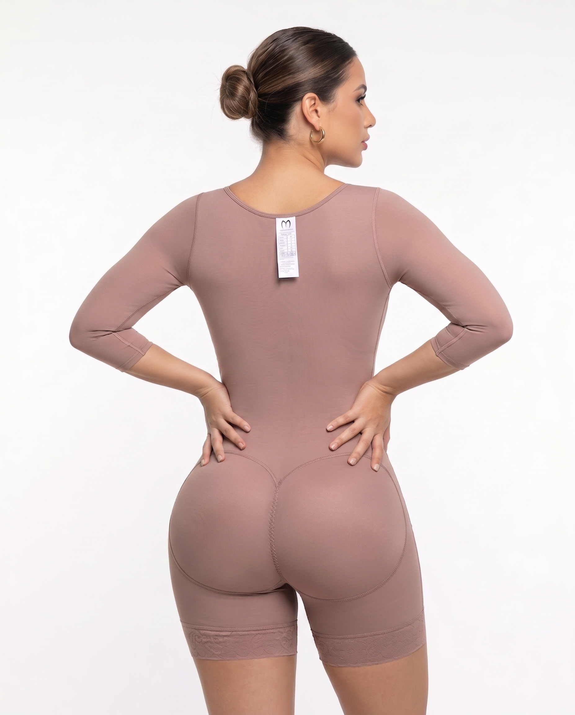 1096 – Curve Control Silhouette Garment Open Bust with Sleeves