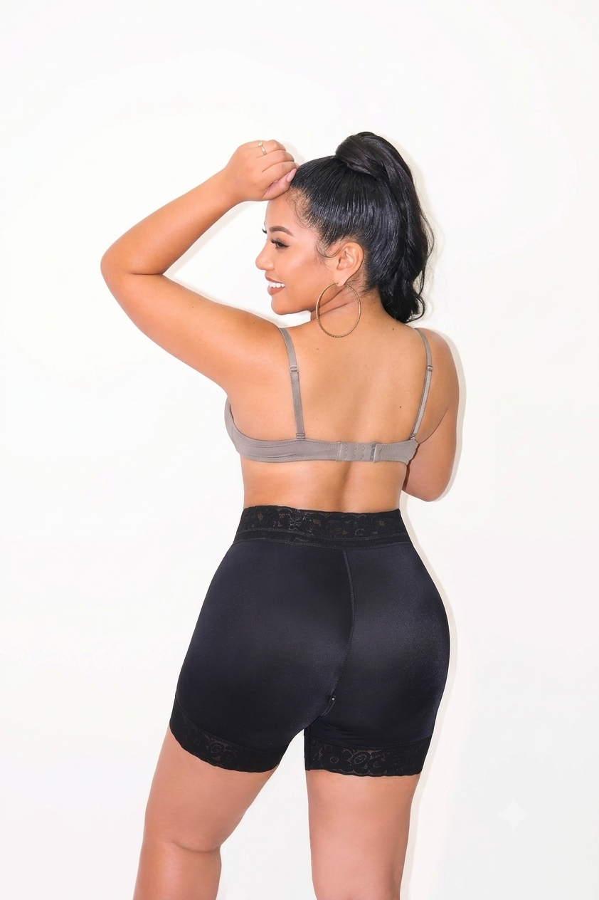 3035 – Short Tummy Control Shorts with badges
