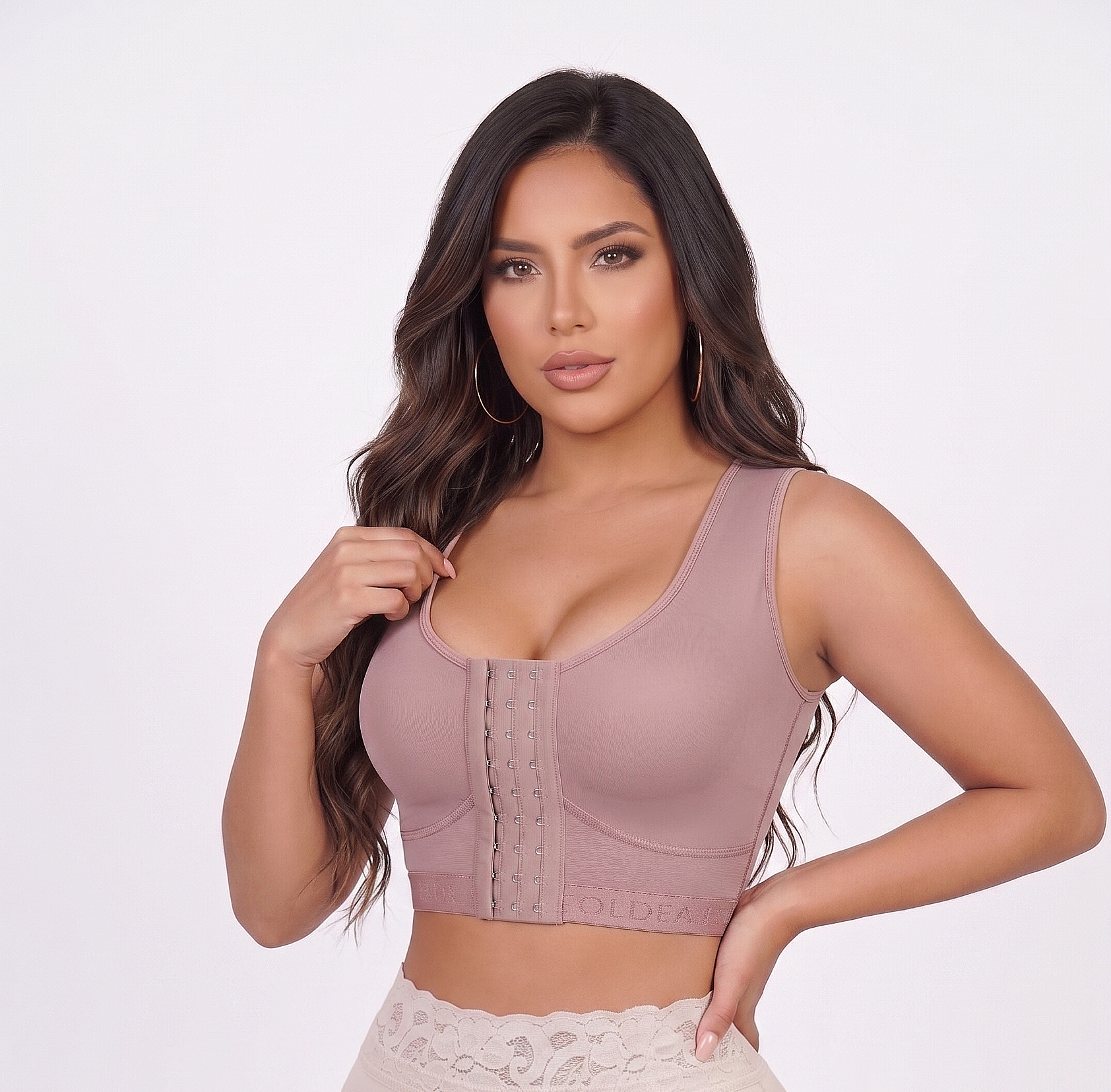 4007-Post surgical  with wide straps front closure