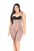 1103-Curve control silhouette garment knee length high back