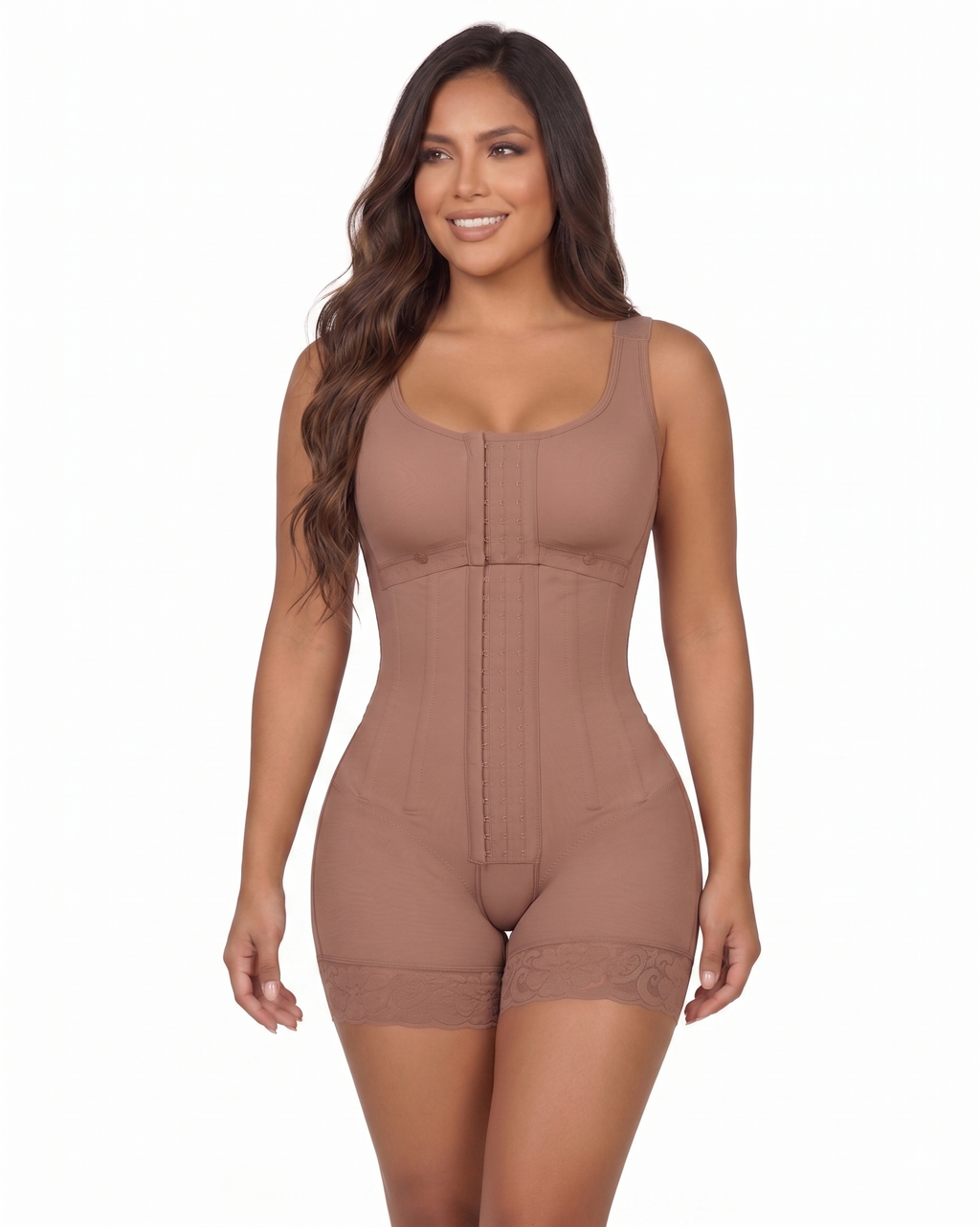 1026 – Bra 3 Hooks & Full Control Body Shaper Short