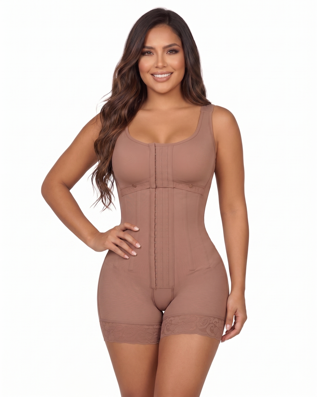 1026 – Bra 3 Hooks & Full Control Body Shaper Short